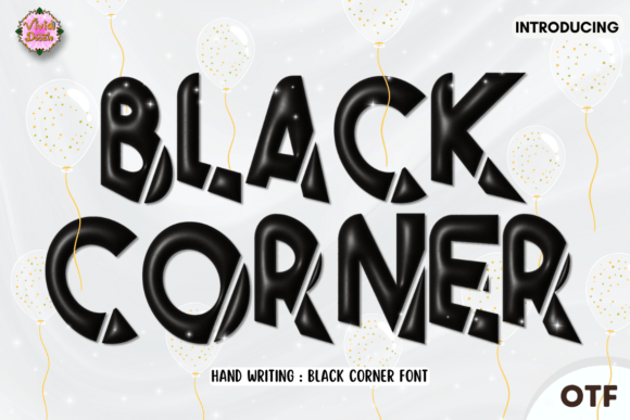 Black Corner Typeface for Edgy Branding