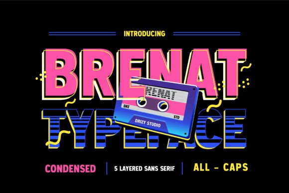 Brenat Font for Modern Brand Identity