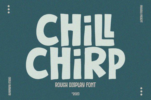 Chill Chirp: A Retro Display Font for Editorial Design