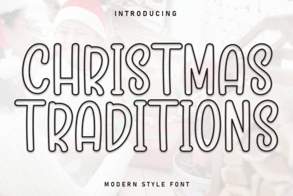 Christmas Traditions Font for Web Design