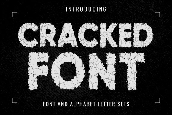 Cracked Font: Vintage Grunge for Crafters