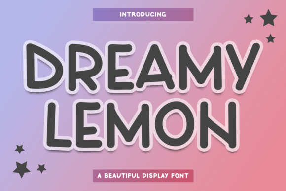 Dreamy Lemon Typeface for Editorial Design