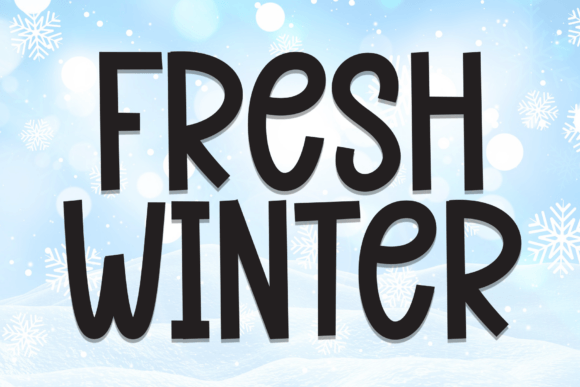 Fresh Winter Font Review: A Playful Display Typeface