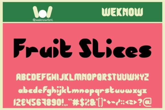 Fruit Slices: A Fresh Display Font for Bold Branding