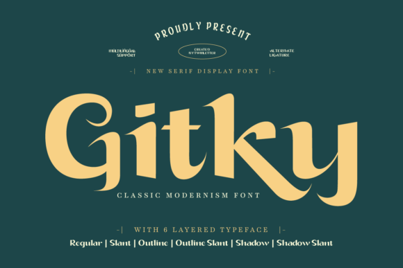 Gitky: The Elegant Display Font for Modern Brands