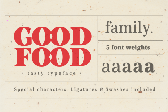 Good Food Typeface for Polished Branding