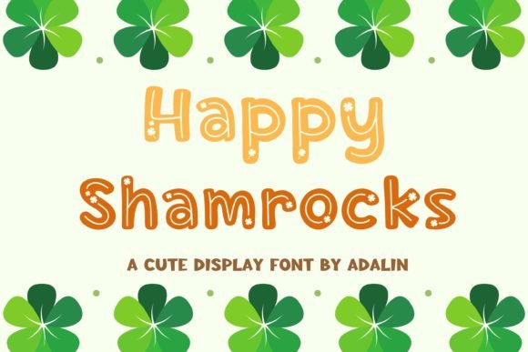 Happy Shamrocks: A Cheerful Display Font for Marketers