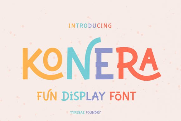 Konera Font: Playful Display Type for Campaigns