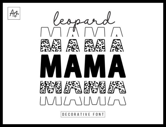 Leopard Mama: A Retro Display Font for Editorial Design