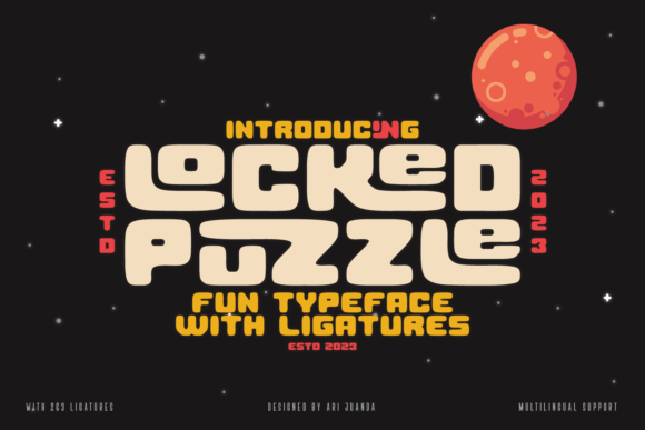 Locked Puzzle: A Bold Display Font for Modern Editors