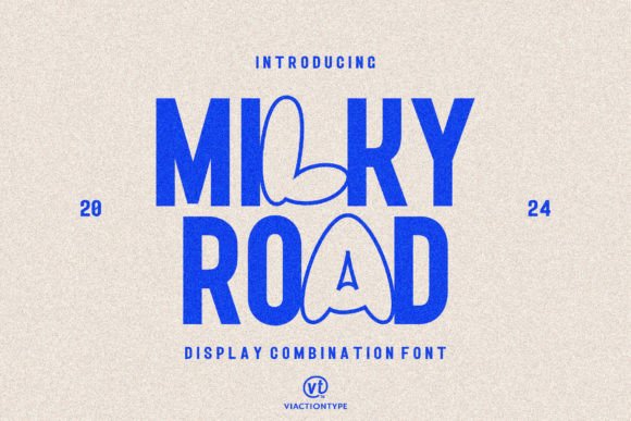 Milky Road: A Modern Display Font for Bold Campaigns