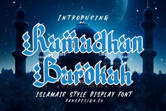 Ramadhan Barokah: The Perfect Display Font for Islamic Crafts