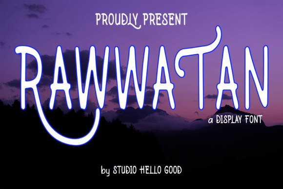 Rawwatan: A Captivating Display Font for Editorial Design