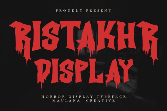 Ristakhr: A Bold Horror Display Font for Makers
