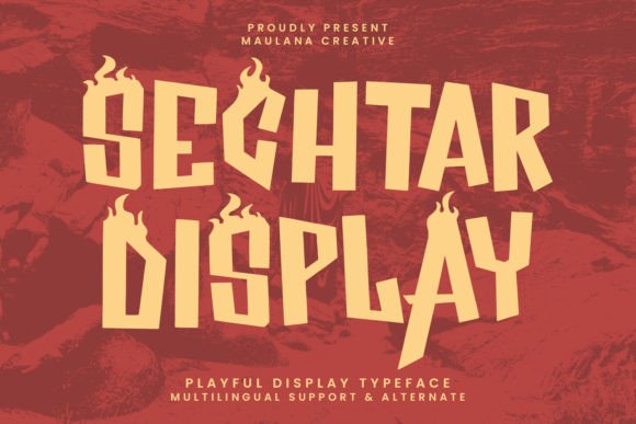 Sechtar: A Playful Display Typeface for Modern Web Design