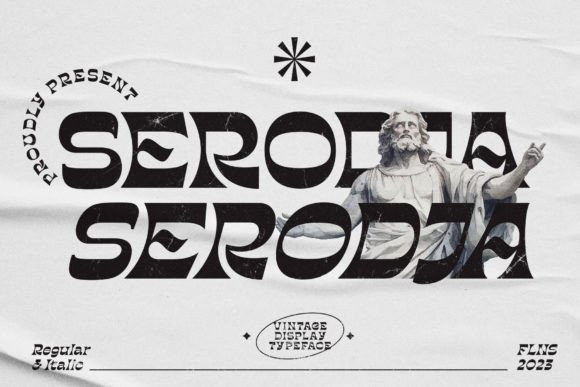 Serodja Typeface for Retro Business Branding