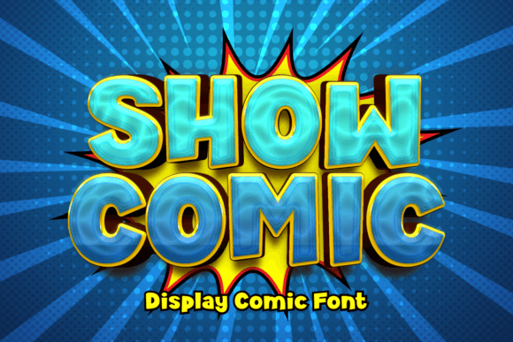 Show Comic: A Lively Display Font for Editorial Design