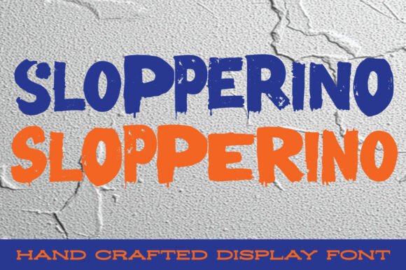 Slopperino: The Bold Display Font for Editorial Impact