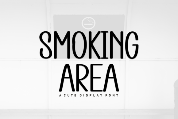 Smoking Area Font for Modern Brand Identity
