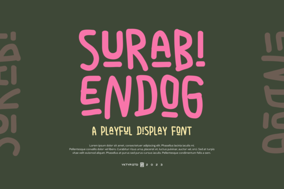 Surabi Endog Font for Modern Branding