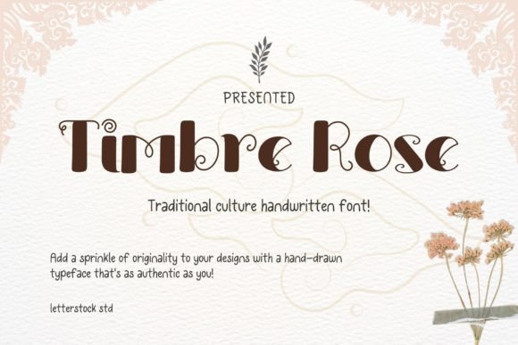 Timbre Rose Typeface for Elegant Web Design