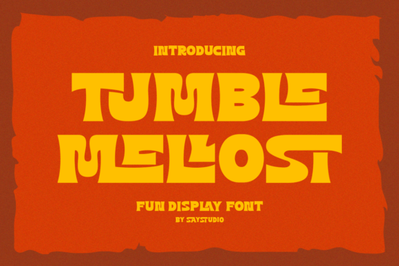 Tumble Mellost: A Playful Display Font for Modern Editorial Design